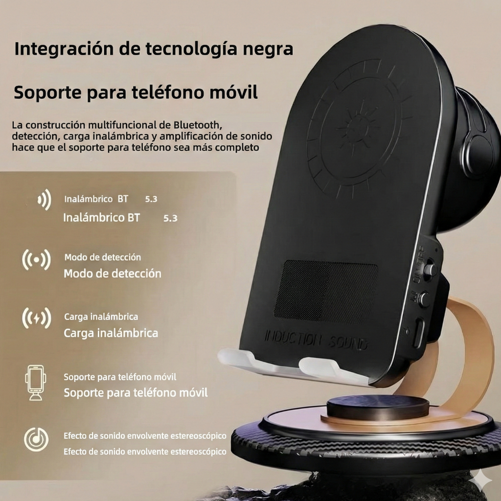 SOPORTE PARA TELEFONO CON CARGADOR INALAMBRICO